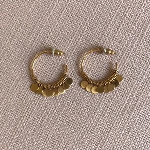 Stella & Dot Jewelry - Stella & Dot Small Fringe Hoop Earrings Stella & Dot Jewelry - Stella & Dot Small Fringe Hoop Earrings